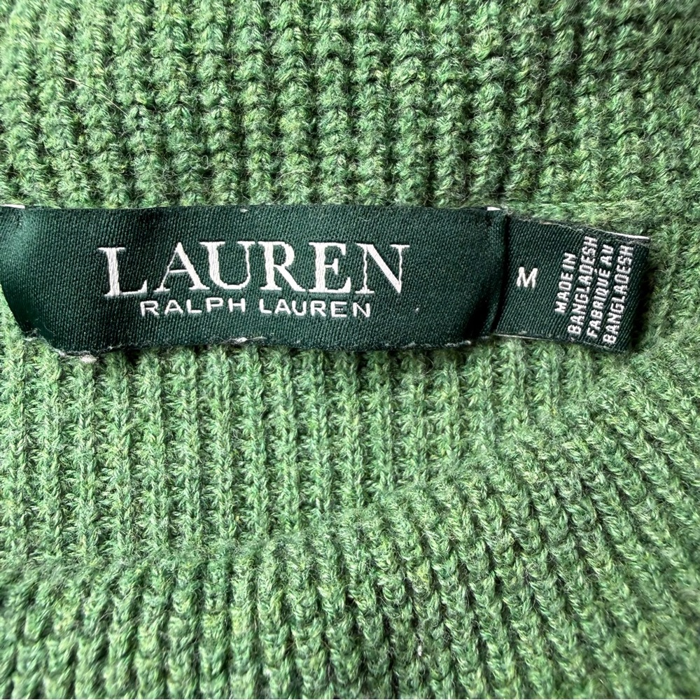 Lauren Ralph Lauren Green Cowl Neck Sweater - Picture 4 of 5